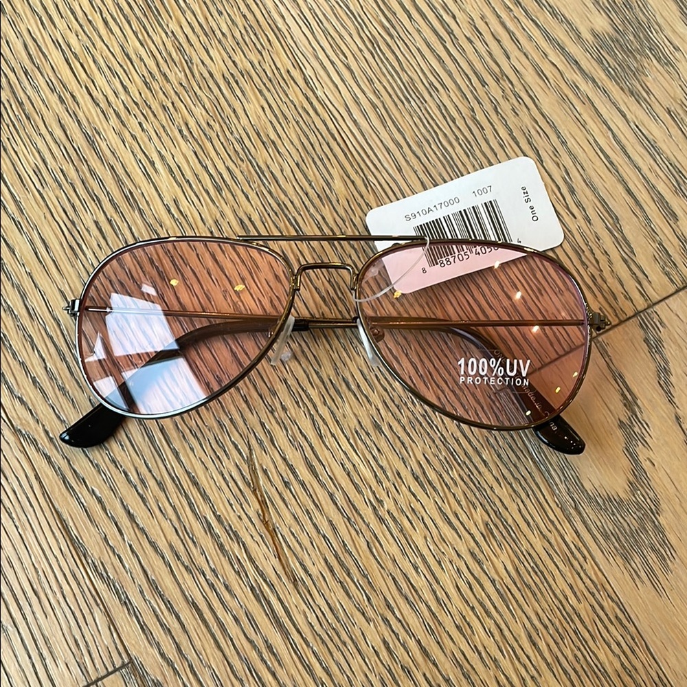 Kidpik Aviator Sunglasses with Rose Lenses